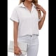 thumbnail image 3 of Camisa de Holgada de Corta para Mujer, de Color Liso, con Botones, de Verano, Cómoda. S, 3 of 8