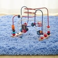 thumbnail image 5 of Dwelke Fluffy Shag Area Rugs Soft Shaggy Rugs for Girls Bedroom Kids Room Carpet Dorm Rug,5'x8',Cerulean Blue, 5 of 7