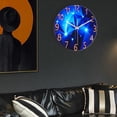 thumbnail image 3 of Gran reloj de pared decorativo de cristal, Relojes de pared 3D relojes de silenciosos sin tic, con números árabes para decoración de D perfecl reloj de habitación, 3 of 7