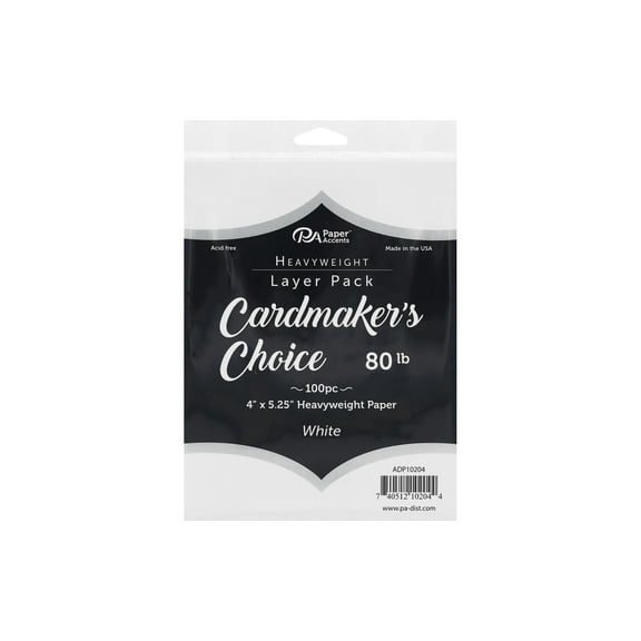 Cardmakers Choice Card Layer 4x5.25 80lb Wht 100pc