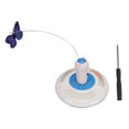 thumbnail image 2 of Juguete de mariposa giratorio automático, mariposa giratoria eléctrica automática, juguetes para gatitos con mariposa giratoria eléctrica, juguete para gato con mariposa automática construido para el futuro, 2 of 8