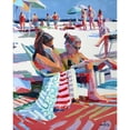 thumbnail image 3 of Mollica, Patti 12x14 Black Modern Framed Museum Art Print Titled - Beach Gossip, 3 of 5