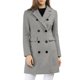thumbnail image 1 of Abrigo de invierno para mujer INSPIRE CHIC con solapa muesca, abrigo de trench de doble botonadura, gris, 1 of 7