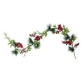 thumbnail image 4 of Northlight 5' x 5" Unlit Artificial Berry, Holly Leaves and Pine Needles Christmas Garland, 4 of 4