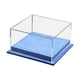 thumbnail image 3 of Caja de exhibición para autos de juguete a escala 1:64, base de cuero sintético resistente de 5 x 4,8 x 2,6 pulgadas, organizador de modelos de vehículos con cubierta de acrílico Azul, 3 of 10