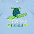 thumbnail image 4 of Inktastic Port St. Lucie, Florida Happy Sea Turtle Boys or Girls Baby T-Shirt, 4 of 5