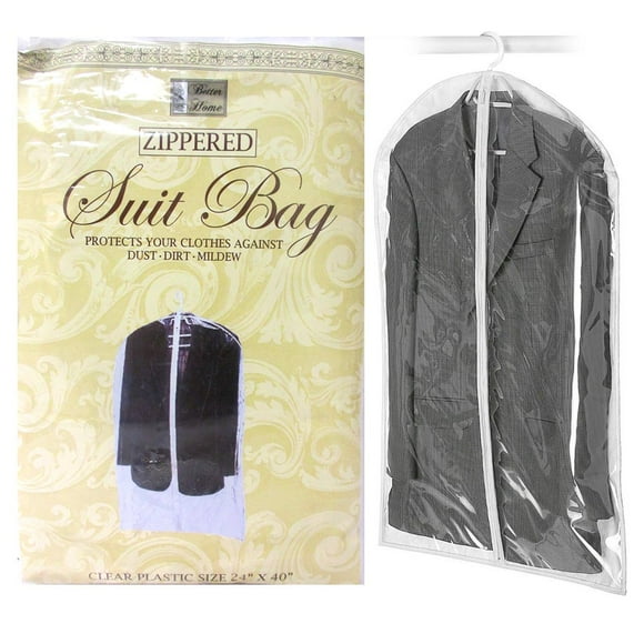 clear plastic garment bags