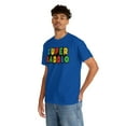 thumbnail image 4 of Super Daddio Unisex Heavy Cotton Tee, Video Game Shirt, Shirt for Dad, 4 of 5