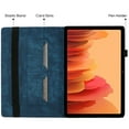thumbnail image 2 of Allytech Case for Samsung Galaxy Tab A7 10.4 Inch 2020 (SM-T500/T505/T507) with Pen Holder & Card Pocket, Auto Sleep Wake Multi-Angle Viewing Shockproof Soft TPU Back Cover, Darkblue, 2 of 8