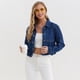 thumbnail image 2 of Chaqueta vaquera Retro de manga larga para mujer, chaqueta elegante con bolsillo de solapa, Top de un solo pecho, prendas de vestir exteriores, Otoño, nueva moda, 2 of 5