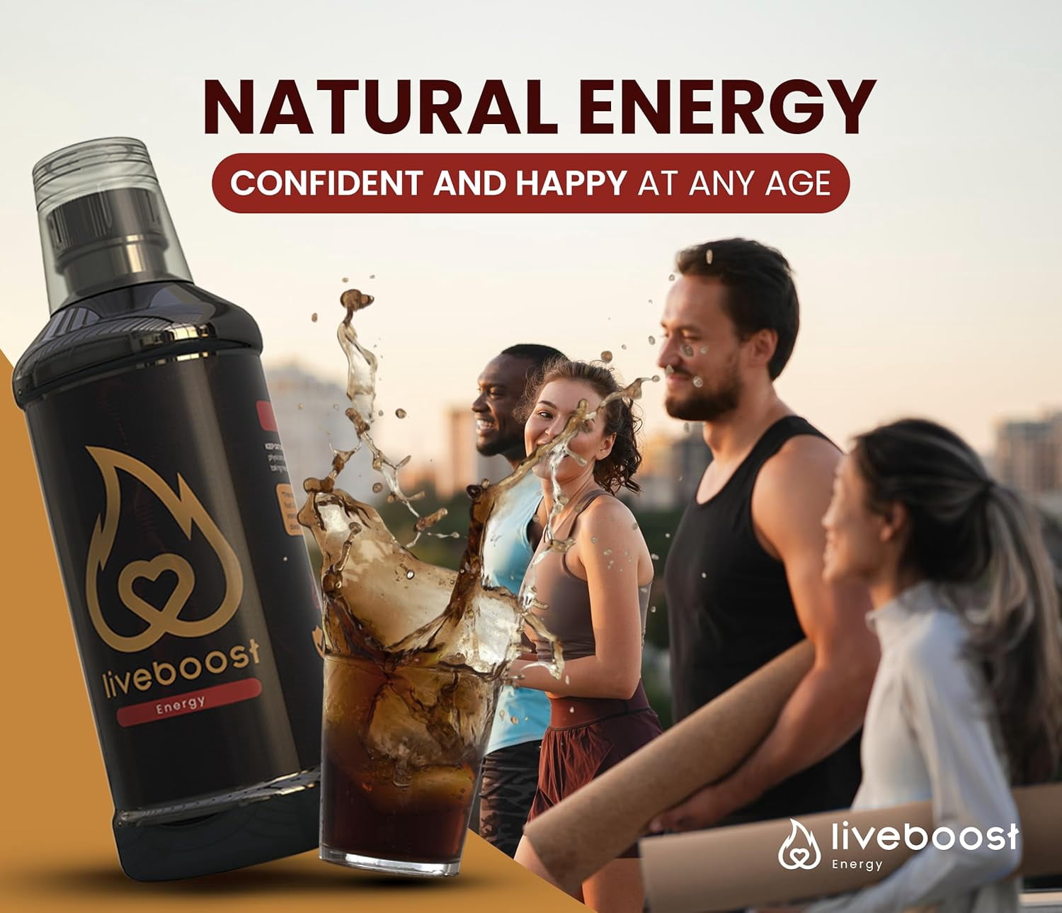 LIVE-BOOST -  ENERGY DRINK - 480ml - with Maca - Boost your energy and power up your day with LIVE-BOOST, a natural ally designed to maintain your vitality