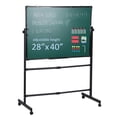 thumbnail image 6 of Koiauber 40x28 inch Reversible Whiteboard/Chalkboard on Wheels,2-in-1 Rolling Mobile Easel Board for Office,Classroom Home, 6 of 8