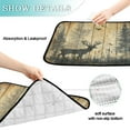 thumbnail image 4 of Qxltty Forest Deer Shadow Cat litter Pads Pet Set of 3 Diaper Mats Center Anti-leakage Layer Absorbent Soft and Comfortable, 4 of 7