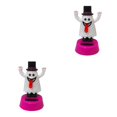 thumbnail image 2 of Matsuzay Decoración de dibujos animados de coche de escritorio de oficina de juguete de muñeca de calabaza de Halloween de baile con energía Solar Fantasma de la lengua 2piezas Matsuzay CBP095429, 2 of 5