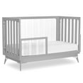 thumbnail image 2 of Evolur Acrylic Millennium 4 in 1 Convertible Crib Toddler Rail, Easily Coverts to Toddler Bed and Acrylic Slats In Pebble Grey, 2 of 3