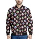 thumbnail image 2 of Chaqueta con cremallera con estampado 3D de globo ocular espeluznante para hombres y mujeres, sudadera con personalidad, abrigo suelto, chaqueta bomber de manga larga con cremallera, 2 of 5