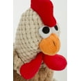thumbnail image 5 of goDog® Checkers™ Skinny Brown Rooster with Chew Guard Technology™ Durable Plush Squeaker Dog Toy, Small, Brown, 5 of 8