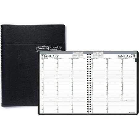 Doolittle Professional Planner - House of Doolittle, HOD27202, Black Professional Weekly Planner, 1 Each