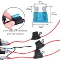 thumbnail image 3 of Almencla Waterproof 12-24V Car Boat Marine 5 Gang Toggle Switch Panel w/ Power Socket, 3 of 8