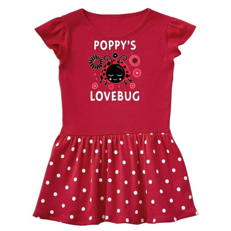 

Inktastic Valentine s Day Poppy s Lovebug Gift Toddler Girl Dress