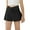 Black, variant on Girls Children Sport Cross Solid High Waist Sport Tennis Skirt Work Active Skort