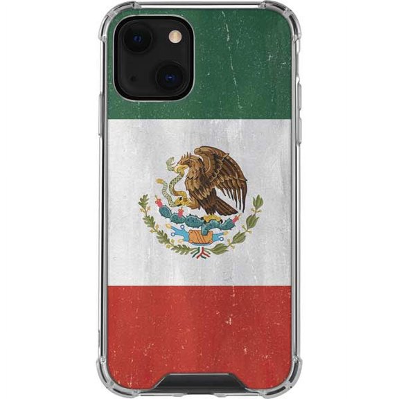Skinit Countries of the World Mexico Flag Distressed iPhone 13 Clear Case