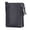 black, variant on Soft Leather Wallet for Women and Men Small Bifold Coin Purse Double Zipper Card Holder with RFID Blocking (Black)