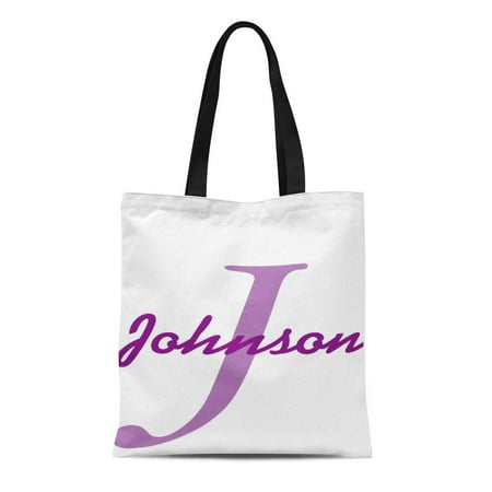 KDAGR Canvas Tote Bag Cute Personalized Name Monogram Lavender Purple Vintage Best Idea Reusable Handbag Shoulder Grocery Shopping (Best Monogram Subscription Box)