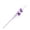 Purple1, variant on 3Pcs Pink Soft Artificial Phalaenopsis Orchid Cattail Stem Faux Flower for Home Desk Vase Living Room Bedroom Indoor Decor, 28In