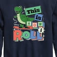 thumbnail image 3 of Disney - Toy Story - Rex This Is How I Roll - Toddler & Youth Crewneck Fleece Sweatshirt, 3 of 5