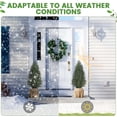 thumbnail image 3 of Homhougo 3 FT Artificial Topiary Cedar Trees, 2 PCS Artificial Plants Outdoor with Realistic Moss & Pot, UV Rated Fake Plants for Front Porch Decor, Living Room, 3 of 8