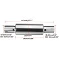 thumbnail image 1 of Universal 2" 2.25" 2.5" 3" Exhaust Muffler Stainless Steel Muffler Car-styling Turbine Exhaust Resonator~13008, 1 of 1
