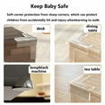 thumbnail image 3 of 4Pcs Children Desk Kids Security Silicon Anticollision Strip Table Corner Protector Corner Guards Edge Protection THICK L SHAPE, 3 of 8