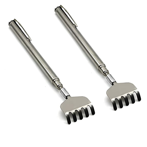 ACDANC 2Pcs Telescoping Back Scratcher Extendable Metal Telescopic Massager