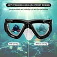 thumbnail image 2 of Endless EL1015 Snorkel Mask with Dry Top Breathing System | Black | Material : Silicon, Plastic | With Anti-Fog and UV Protection | Diving Mask with Waterproof Equipment for Adults and Children, 2 of 5