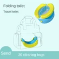 thumbnail image 5 of Children's Toilet Foldable Banana Toilet Baby Car Urinal Baby Seat Toilet Child Portable Basin No Cleaning Tourism Outdoors, 5 of 6
