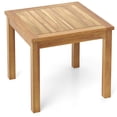 thumbnail image 2 of Aimee Lii Outdoor Side Table Teak Wood End Table Square Patio Snack Coffee Table, Outdoor Patio Furniture for Balcony Pool Deck Backyard, 2 of 2