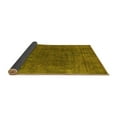 thumbnail image 2 of Ahgly Company Indoor Square Abstract Yellow Modern Area Rugs, 4' Square, 2 of 4
