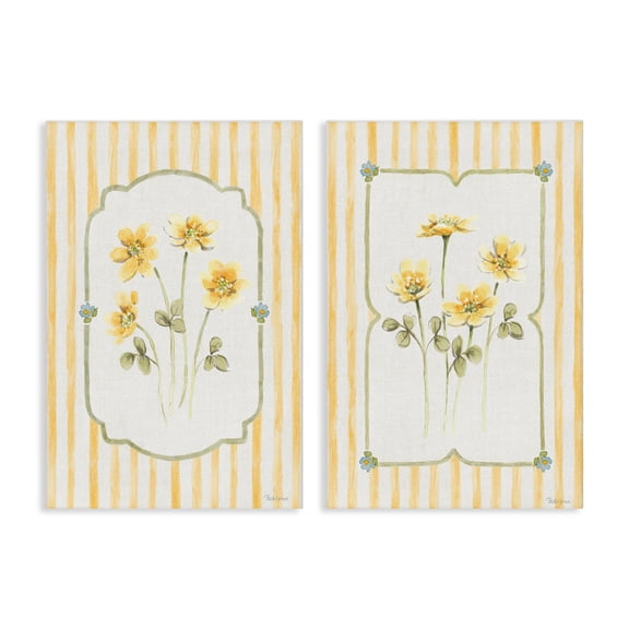 Stupell Industries Sweet Honey Blooms 2 Piece Canvas Wall Art Set, design by Beth Grove