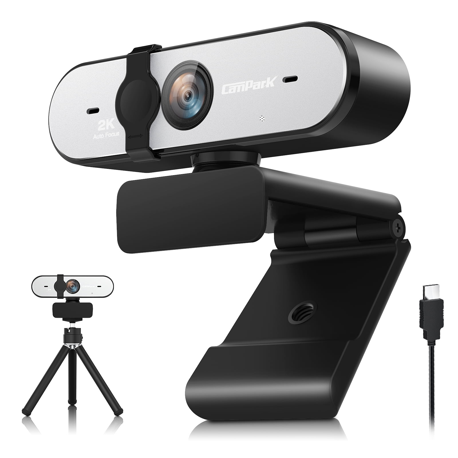 2K/4K Full HD WebCam 30FPS USB Autofokus Mikrofon Webkamera Stand für Laptop PC 
