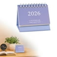 thumbnail image 2 of Mini Desk Calendar 2026, Standing Flip Academic Year Small Desk Calendar- Use Jan 2026 to Dec 2026 Monthly Desktop Calendar- Thick Paper Twin-Wire Binding for Home/Office, Multicolor, 2 of 9