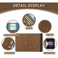 thumbnail image 4 of Personalized Name Passport Holder Cover Wallet RFID Blocking Leather Card Case Customized Initials Text Passport Book Travel Essentials Vacation Luggage for Men Women, Gift for Mother's Day,Brown, 4 of 6