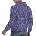 thumbnail image 6 of Salouo Lavender Flowers Pattern Men's Fall Hoodie Sweatshirt,Sport Hoodie with Pockets for Men Pullover Casual Hooded Sweatshirt-X-Large, 6 of 7