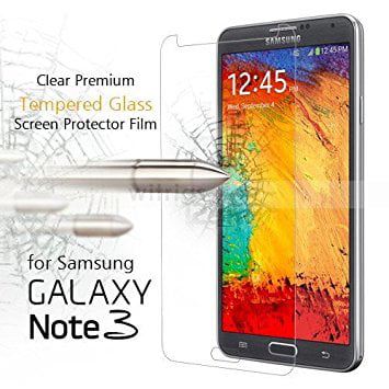 Galaxy Note 3 Screen Protector Tempered Glass [2 Pack], Amazingforless Screen Protector for Samsung Galaxy Note (Best Screen Protector For Note 3)