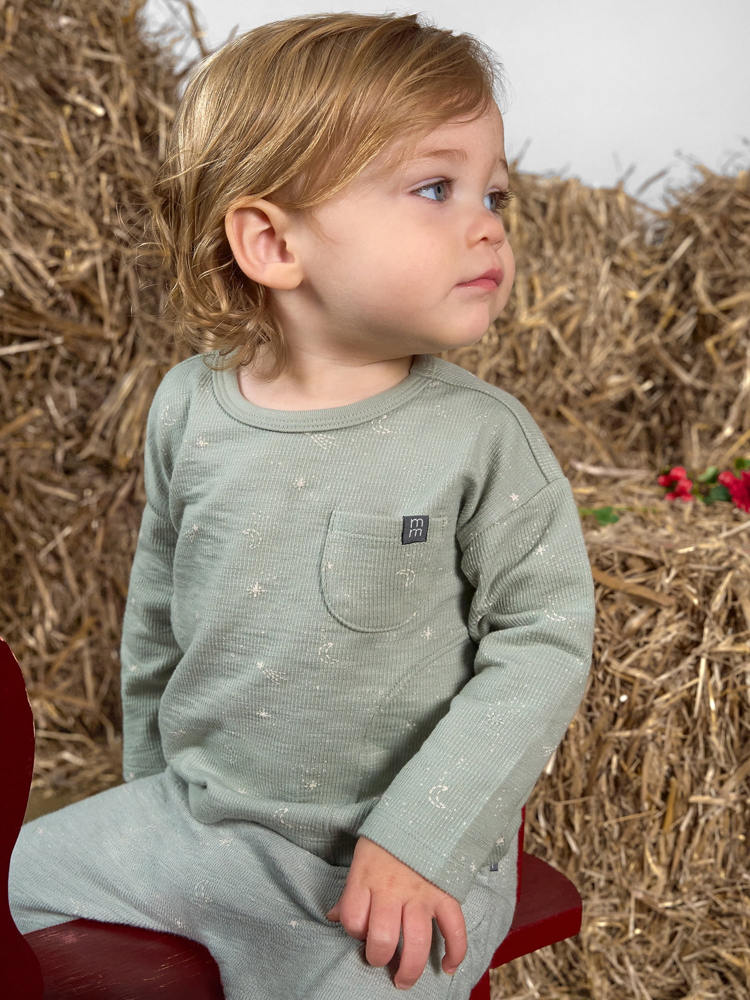 Modern Moments by Gerber Gender Neutral 2-Piece Outfit Sets, Sizes 0/3 Months - 24 Months