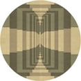 thumbnail image 1 of Ahgly Company Machine Washable Indoor Round Transitional Metallic Gold Area Rugs, 8' Round, 1 of 7