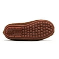 thumbnail image 5 of DADAWEN Boys Girls Brown Loafers Slippers Casual Shoes Comfortable Suede Moccasin Flats Shoes 2 Little Kid, 5 of 6