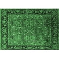 thumbnail image 1 of Ahgly Company Indoor Rectangle Oriental Emerald Green Industrial Area Rugs, 7' x 9', 1 of 4