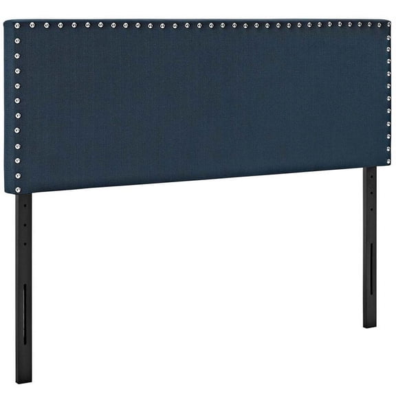 Hawthorne Collection Fabric Upholstered Full Headboard in Azure