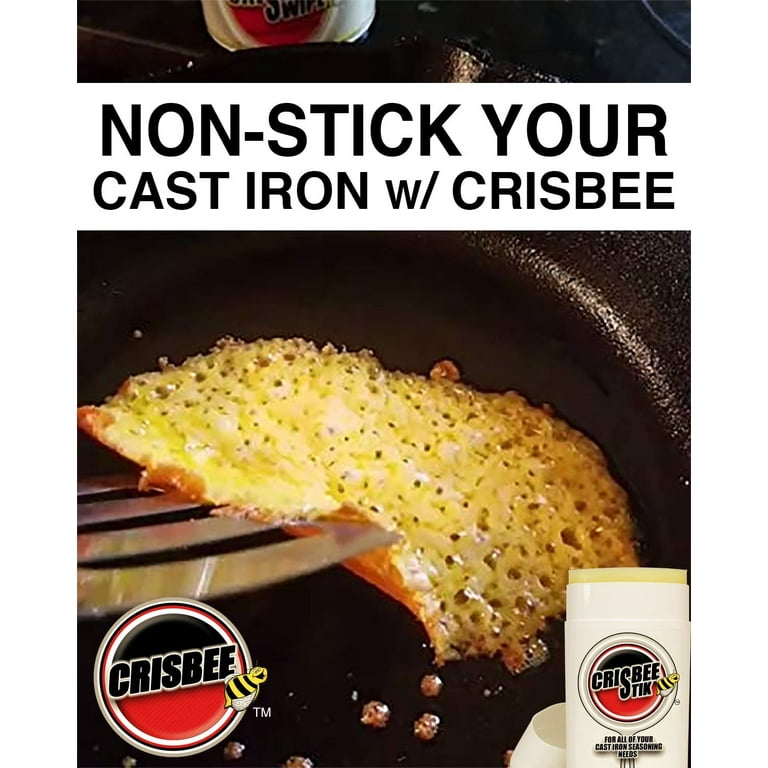 Clean & Season Cast Iron  Crisbee Sudz & Crisbee Stik® – Crisbee Cast Iron  Seasoning